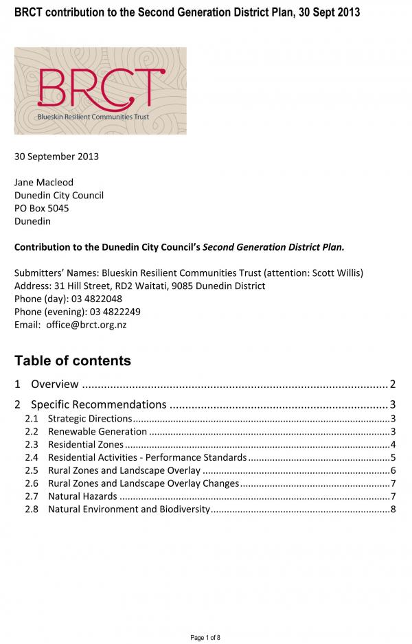 DCC District Plan 2013 cover